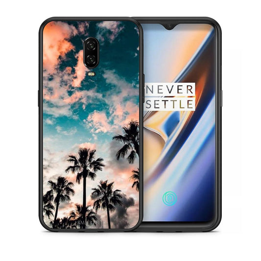 Θήκη OnePlus 6T Sky Summer από τη Smartfits με σχέδιο στο πίσω μέρος και μαύρο περίβλημα | OnePlus 6T Sky Summer case with colorful back and black bezels