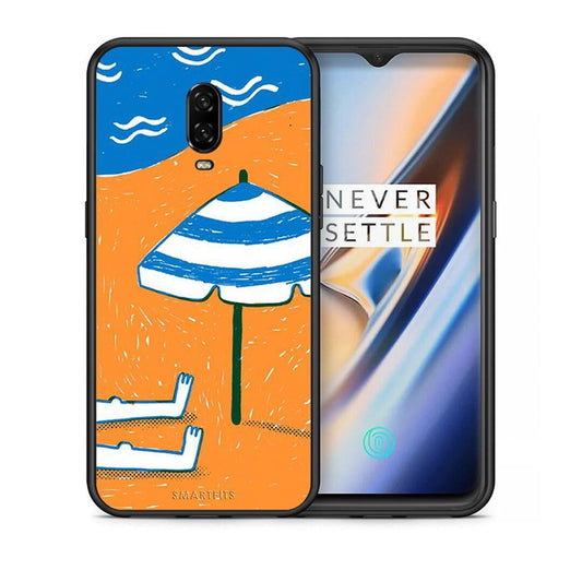 Θήκη OnePlus 6T Summering από τη Smartfits με σχέδιο στο πίσω μέρος και μαύρο περίβλημα | OnePlus 6T Summering case with colorful back and black bezels