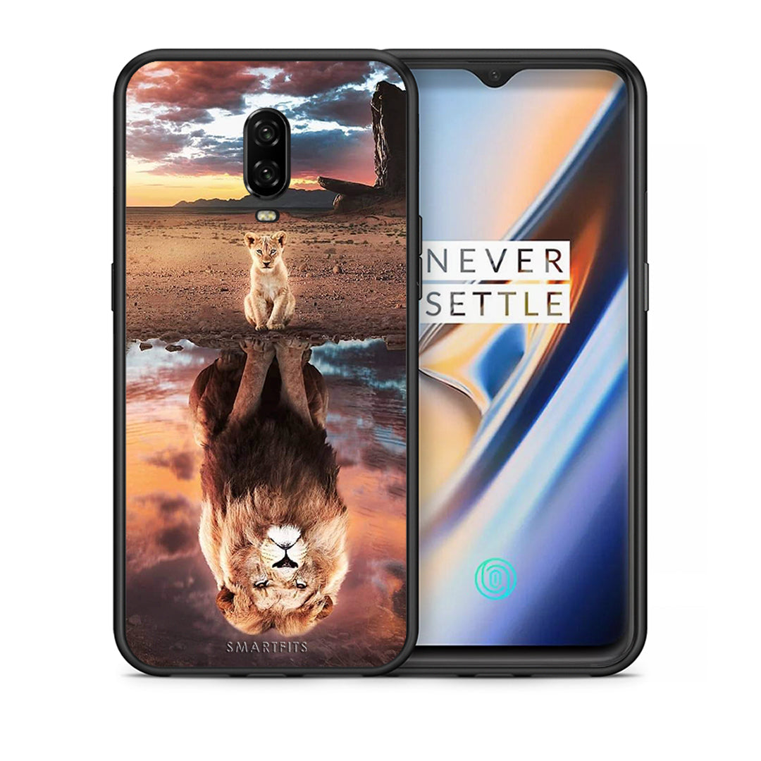 Θήκη Αγίου Βαλεντίνου OnePlus 6T Sunset Dreams από τη Smartfits με σχέδιο στο πίσω μέρος και μαύρο περίβλημα | OnePlus 6T Sunset Dreams case with colorful back and black bezels