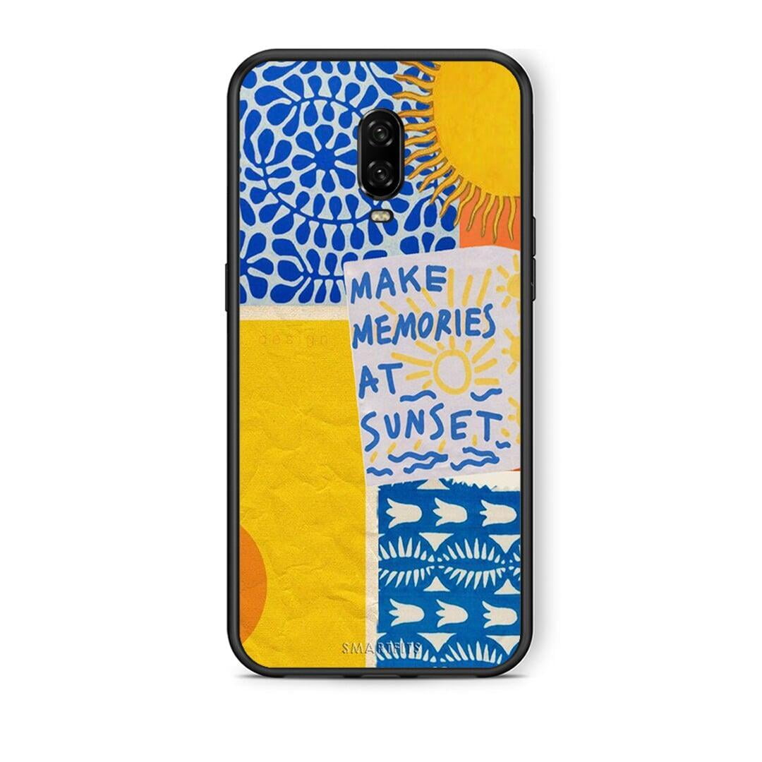 OnePlus 6T Sunset Memories Θήκη από τη Smartfits με σχέδιο στο πίσω μέρος και μαύρο περίβλημα | Smartphone case with colorful back and black bezels by Smartfits