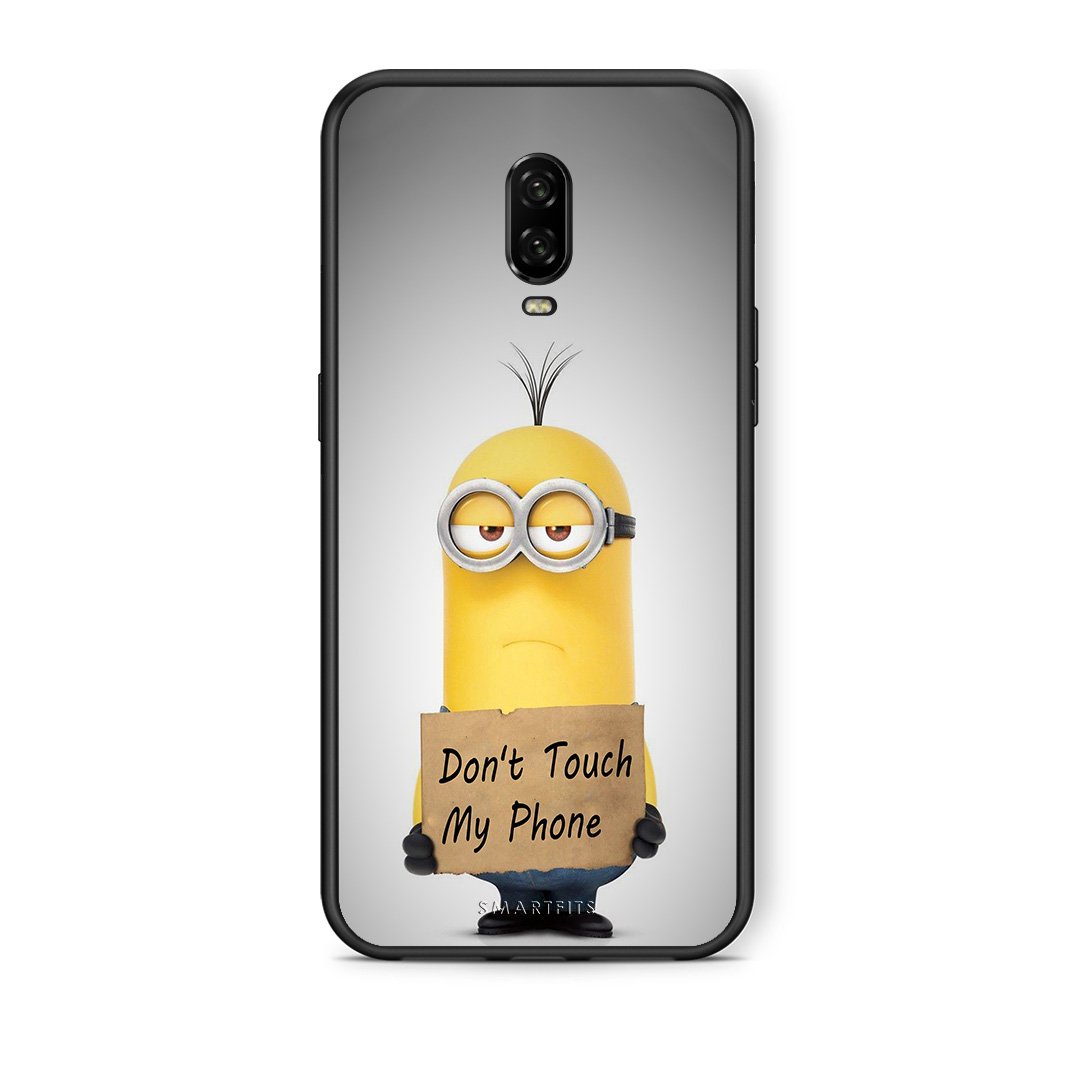 4 - OnePlus 6T Minion Text case, cover, bumper