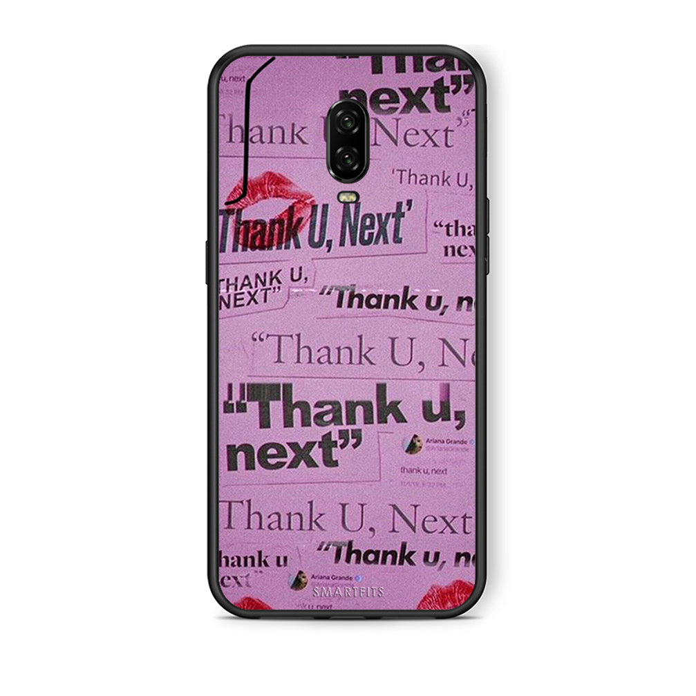 OnePlus 6T Thank You Next Θήκη Αγίου Βαλεντίνου από τη Smartfits με σχέδιο στο πίσω μέρος και μαύρο περίβλημα | Smartphone case with colorful back and black bezels by Smartfits