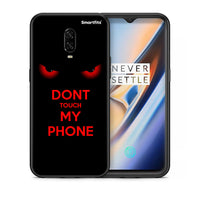 Thumbnail for Θήκη OnePlus 6 Touch My Phone από τη Smartfits με σχέδιο στο πίσω μέρος και μαύρο περίβλημα | OnePlus 6 Touch My Phone case with colorful back and black bezels