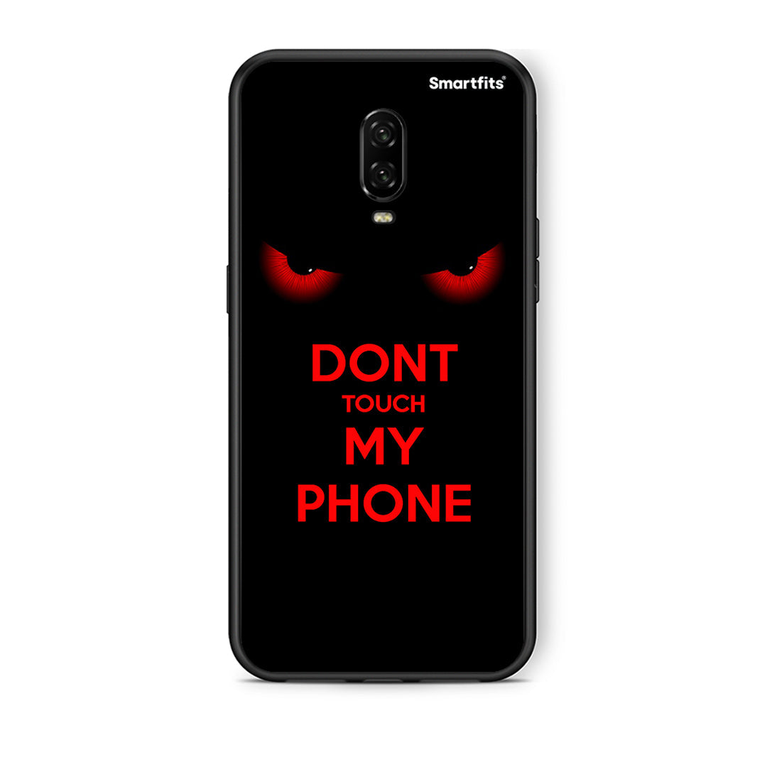 OnePlus 6T Touch My Phone Θήκη από τη Smartfits με σχέδιο στο πίσω μέρος και μαύρο περίβλημα | Smartphone case with colorful back and black bezels by Smartfits