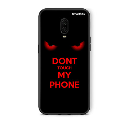 OnePlus 6 Touch My Phone θήκη από τη Smartfits με σχέδιο στο πίσω μέρος και μαύρο περίβλημα | Smartphone case with colorful back and black bezels by Smartfits