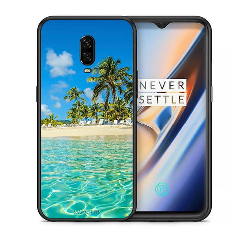 Θήκη OnePlus 6T Tropical Vibes από τη Smartfits με σχέδιο στο πίσω μέρος και μαύρο περίβλημα | OnePlus 6T Tropical Vibes case with colorful back and black bezels