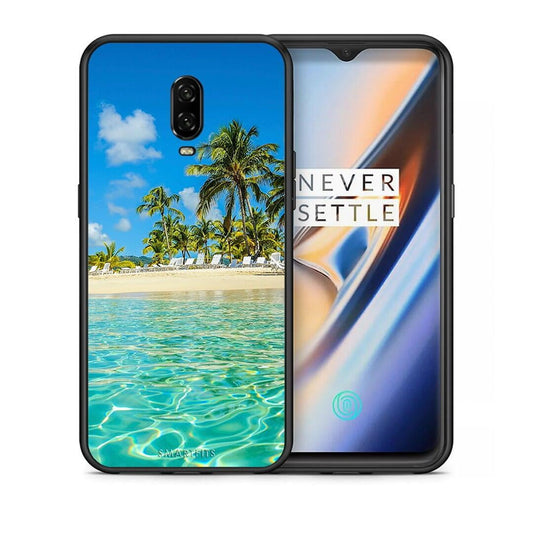 Θήκη OnePlus 6T Tropical Vibes από τη Smartfits με σχέδιο στο πίσω μέρος και μαύρο περίβλημα | OnePlus 6T Tropical Vibes case with colorful back and black bezels