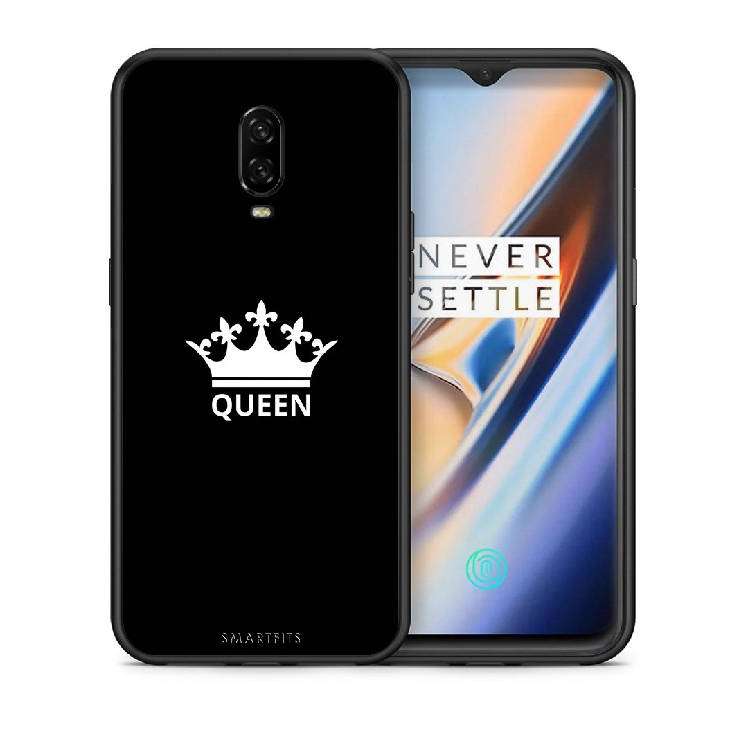 Θήκη OnePlus 6T Queen Valentine από τη Smartfits με σχέδιο στο πίσω μέρος και μαύρο περίβλημα | OnePlus 6T Queen Valentine case with colorful back and black bezels