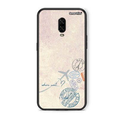 OnePlus 6T Where Next Θήκη από τη Smartfits με σχέδιο στο πίσω μέρος και μαύρο περίβλημα | Smartphone case with colorful back and black bezels by Smartfits