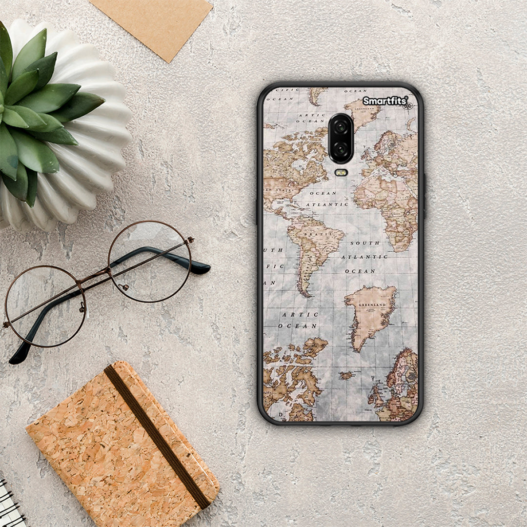 World Map - OnePlus 6 θήκη