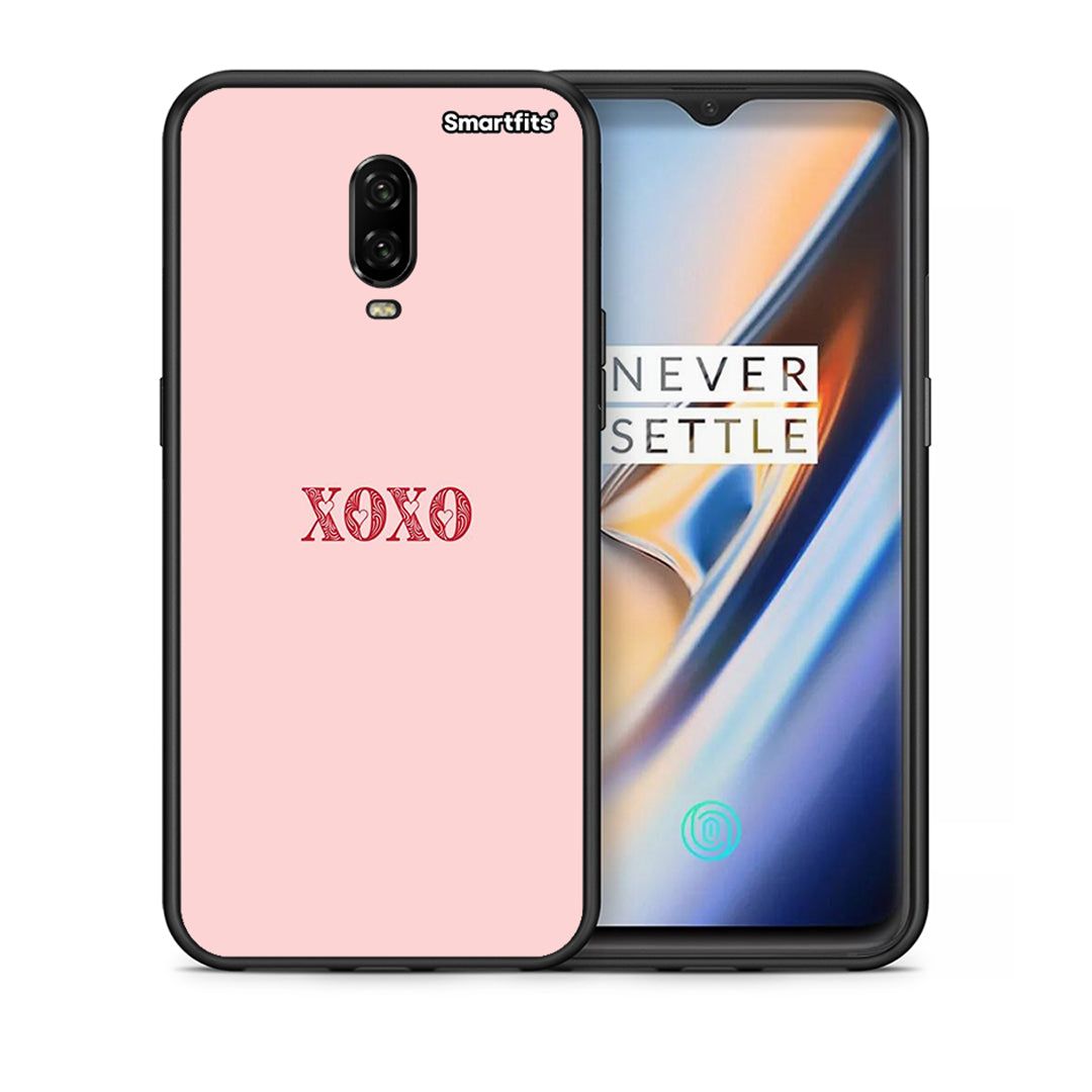 Θήκη OnePlus 6T XOXO Love από τη Smartfits με σχέδιο στο πίσω μέρος και μαύρο περίβλημα | OnePlus 6T XOXO Love case with colorful back and black bezels