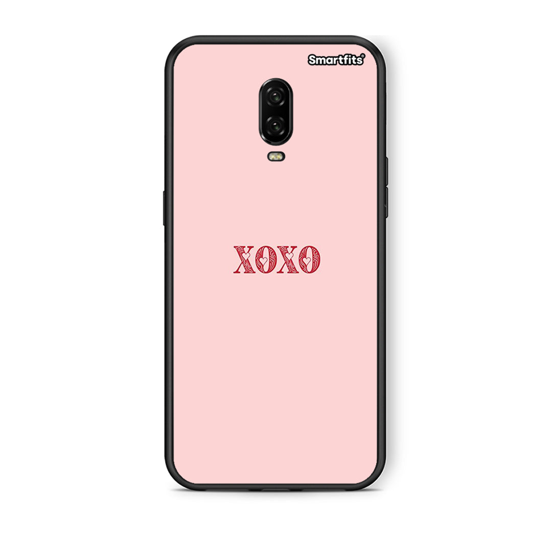 OnePlus 6T XOXO Love θήκη από τη Smartfits με σχέδιο στο πίσω μέρος και μαύρο περίβλημα | Smartphone case with colorful back and black bezels by Smartfits