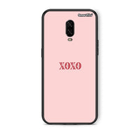 Thumbnail for OnePlus 6T XOXO Love θήκη από τη Smartfits με σχέδιο στο πίσω μέρος και μαύρο περίβλημα | Smartphone case with colorful back and black bezels by Smartfits