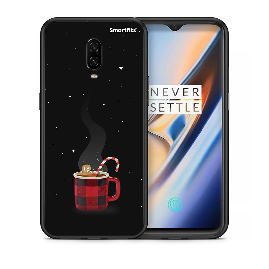 Θήκη OnePlus 6T Xmas Bathing από τη Smartfits με σχέδιο στο πίσω μέρος και μαύρο περίβλημα | OnePlus 6T Xmas Bathing case with colorful back and black bezels