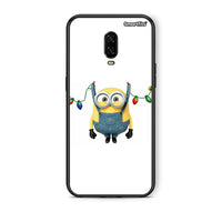 Thumbnail for OnePlus 6T Xmas Minion Lights θήκη από τη Smartfits με σχέδιο στο πίσω μέρος και μαύρο περίβλημα | Smartphone case with colorful back and black bezels by Smartfits