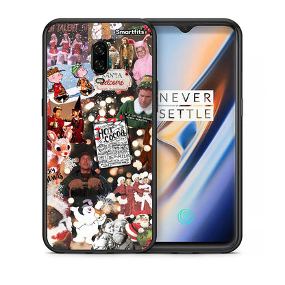 Θήκη OnePlus 6T Xmas Movies από τη Smartfits με σχέδιο στο πίσω μέρος και μαύρο περίβλημα | OnePlus 6T Xmas Movies case with colorful back and black bezels