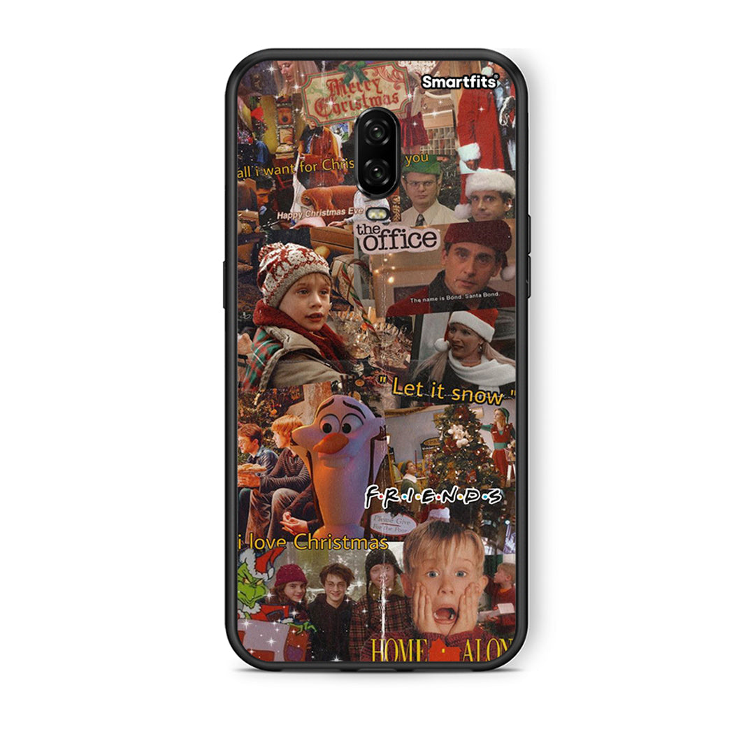 OnePlus 6T Xmas Wishes θήκη από τη Smartfits με σχέδιο στο πίσω μέρος και μαύρο περίβλημα | Smartphone case with colorful back and black bezels by Smartfits