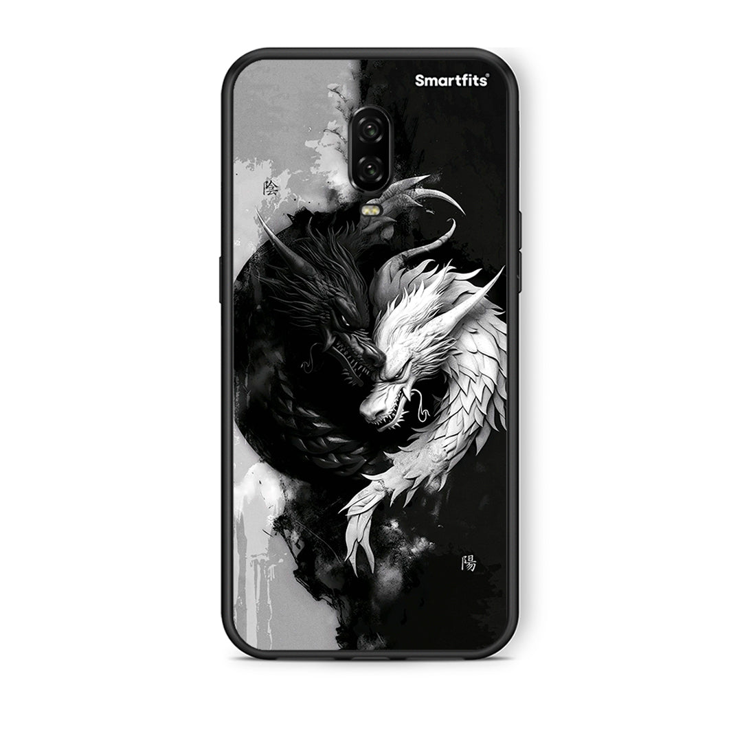 OnePlus 6T Yin Yang Θήκη από τη Smartfits με σχέδιο στο πίσω μέρος και μαύρο περίβλημα | Smartphone case with colorful back and black bezels by Smartfits