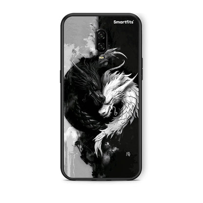 OnePlus 6T Yin Yang Θήκη από τη Smartfits με σχέδιο στο πίσω μέρος και μαύρο περίβλημα | Smartphone case with colorful back and black bezels by Smartfits