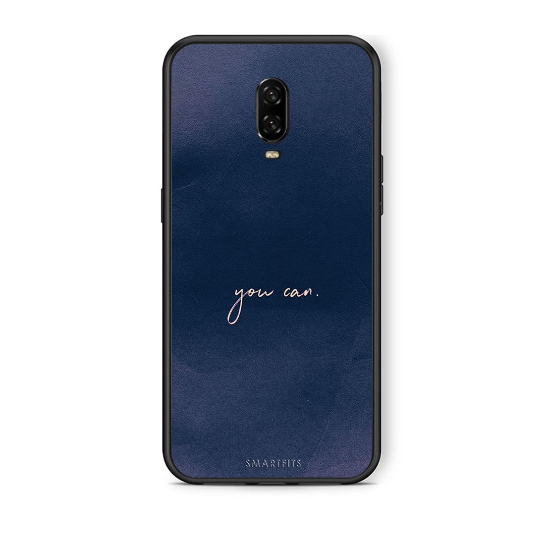 OnePlus 6T You Can θήκη από τη Smartfits με σχέδιο στο πίσω μέρος και μαύρο περίβλημα | Smartphone case with colorful back and black bezels by Smartfits