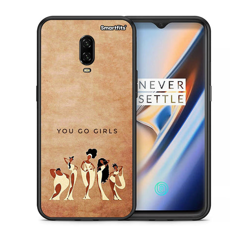 Θήκη OnePlus 6T You Go Girl από τη Smartfits με σχέδιο στο πίσω μέρος και μαύρο περίβλημα | OnePlus 6T You Go Girl case with colorful back and black bezels