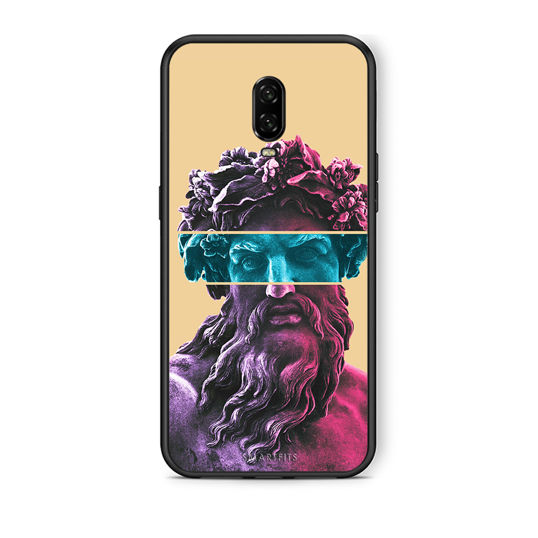 OnePlus 6T Zeus Art Θήκη Αγίου Βαλεντίνου από τη Smartfits με σχέδιο στο πίσω μέρος και μαύρο περίβλημα | Smartphone case with colorful back and black bezels by Smartfits
