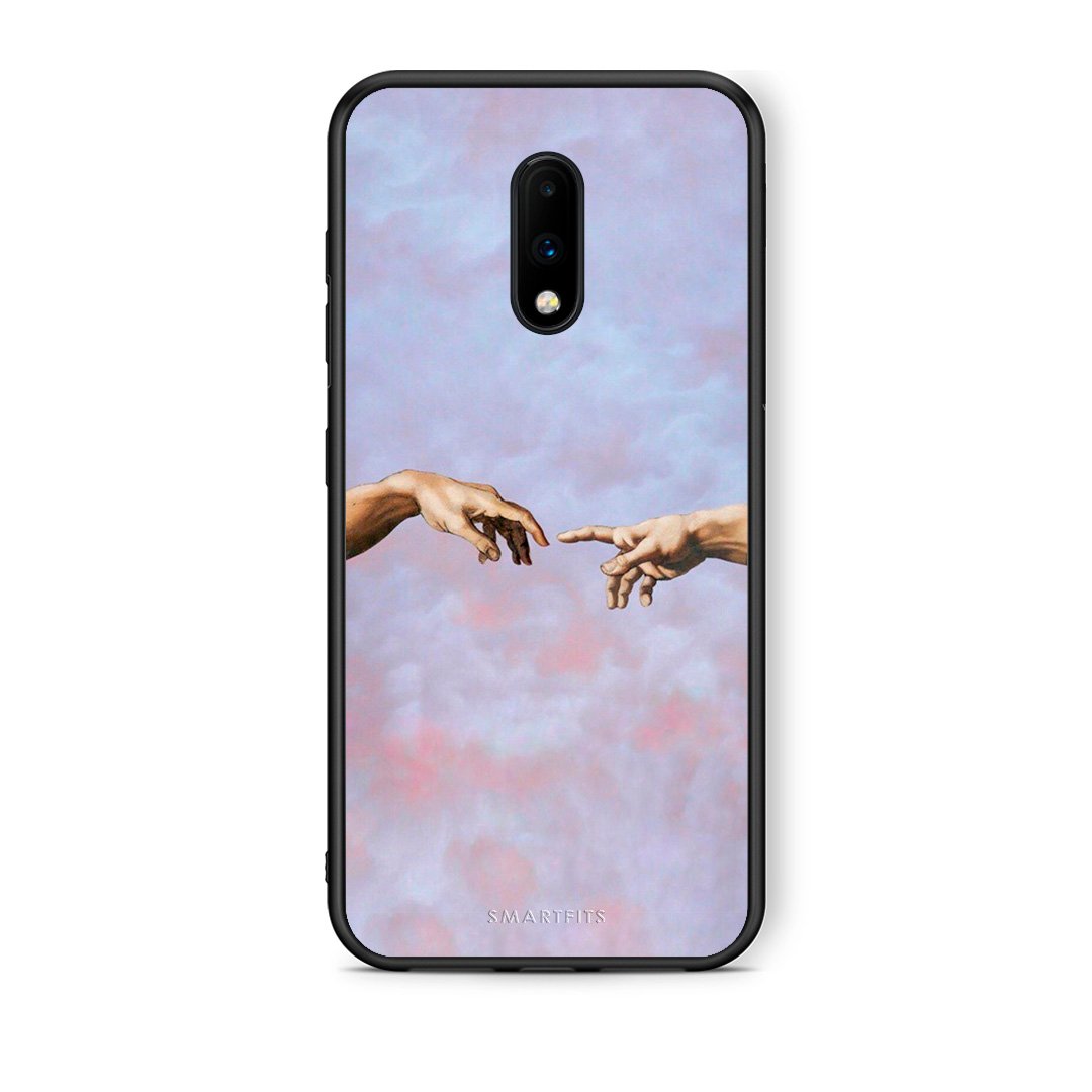 OnePlus 7 Adam Hand θήκη από τη Smartfits με σχέδιο στο πίσω μέρος και μαύρο περίβλημα | Smartphone case with colorful back and black bezels by Smartfits