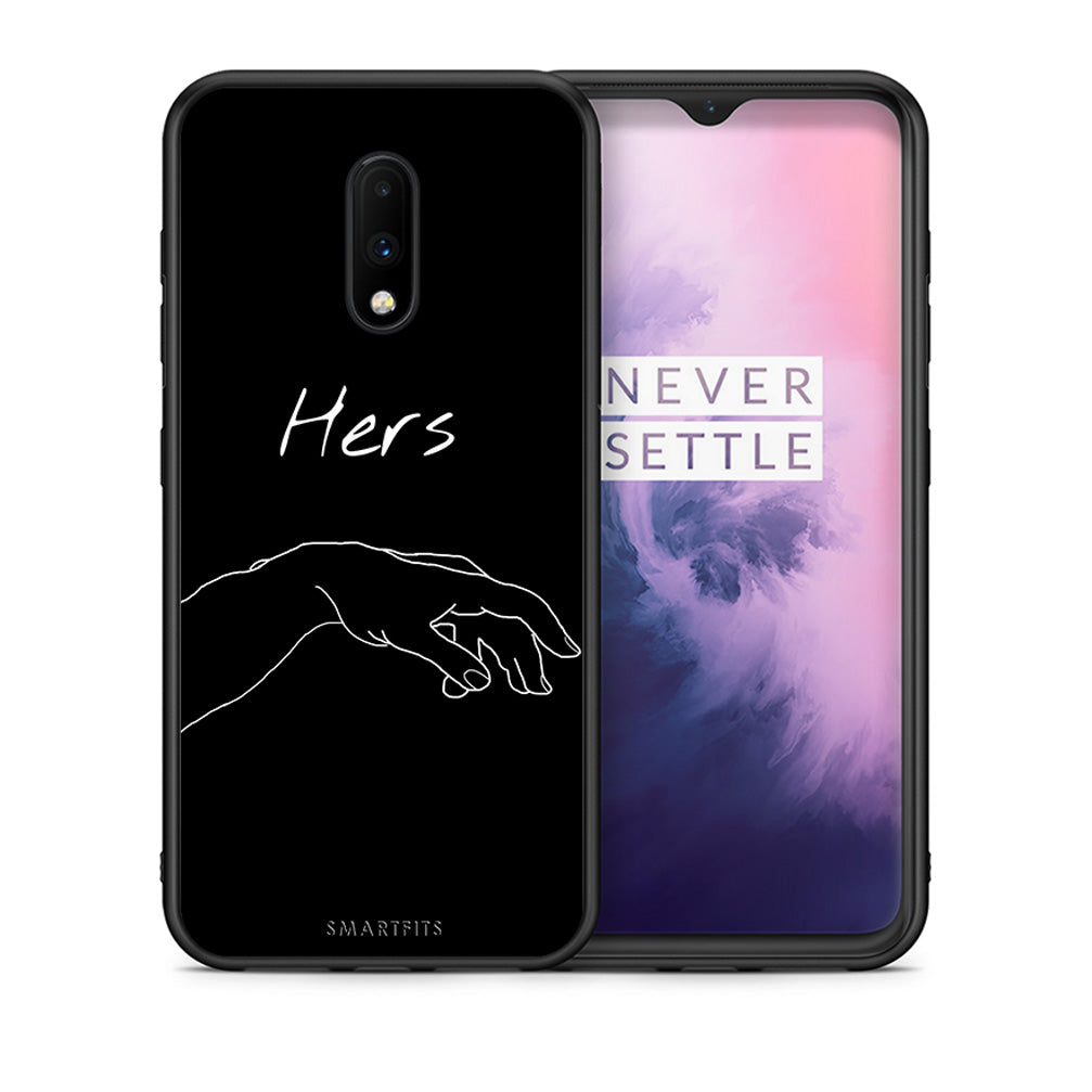 Θήκη Αγίου Βαλεντίνου OnePlus 7 Aeshetic Love 1 από τη Smartfits με σχέδιο στο πίσω μέρος και μαύρο περίβλημα | OnePlus 7 Aeshetic Love 1 case with colorful back and black bezels