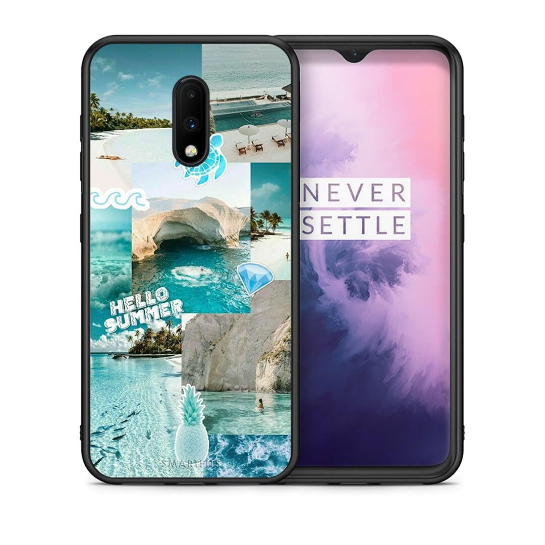 Θήκη OnePlus 7 Aesthetic Summer από τη Smartfits με σχέδιο στο πίσω μέρος και μαύρο περίβλημα | OnePlus 7 Aesthetic Summer case with colorful back and black bezels