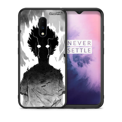 Θήκη OnePlus 7 Anime Boy από τη Smartfits με σχέδιο στο πίσω μέρος και μαύρο περίβλημα | OnePlus 7 Anime Boy case with colorful back and black bezels