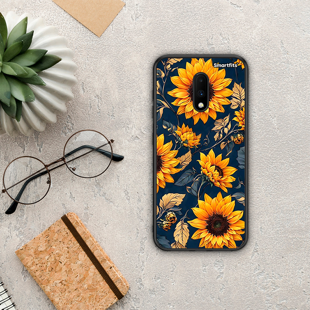 Autumn Sunflowers - OnePlus 7 θήκη