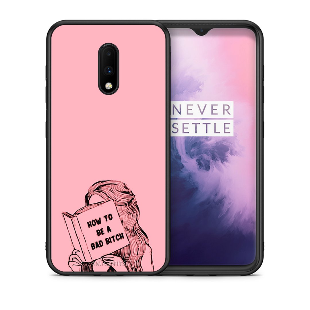 Θήκη OnePlus 7 Bad Bitch από τη Smartfits με σχέδιο στο πίσω μέρος και μαύρο περίβλημα | OnePlus 7 Bad Bitch case with colorful back and black bezels