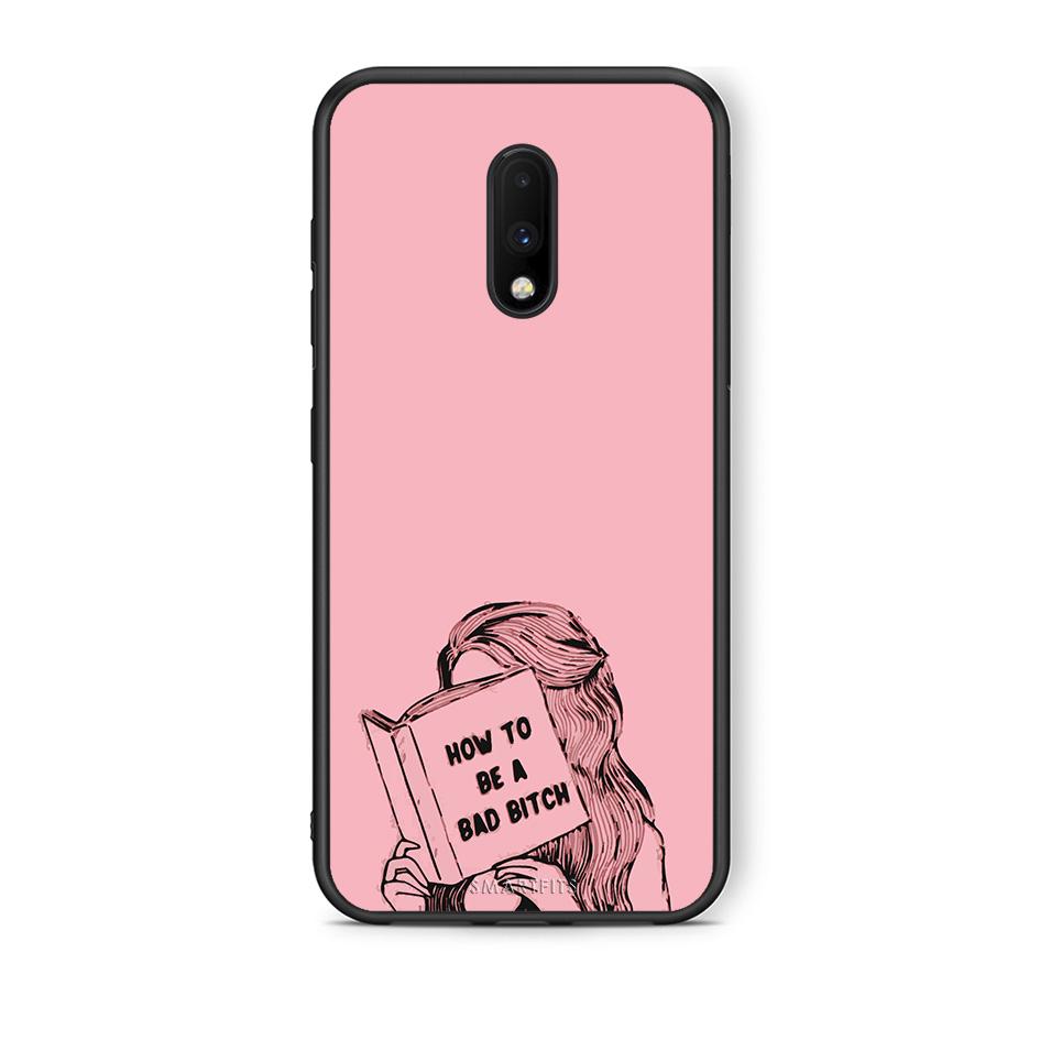 OnePlus 7 Bad Bitch θήκη από τη Smartfits με σχέδιο στο πίσω μέρος και μαύρο περίβλημα | Smartphone case with colorful back and black bezels by Smartfits