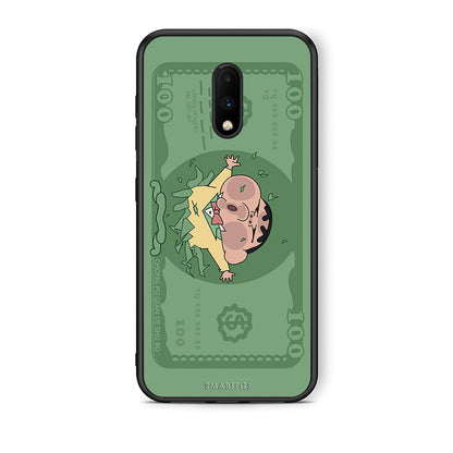 OnePlus 7 Big Money Θήκη Αγίου Βαλεντίνου από τη Smartfits με σχέδιο στο πίσω μέρος και μαύρο περίβλημα | Smartphone case with colorful back and black bezels by Smartfits