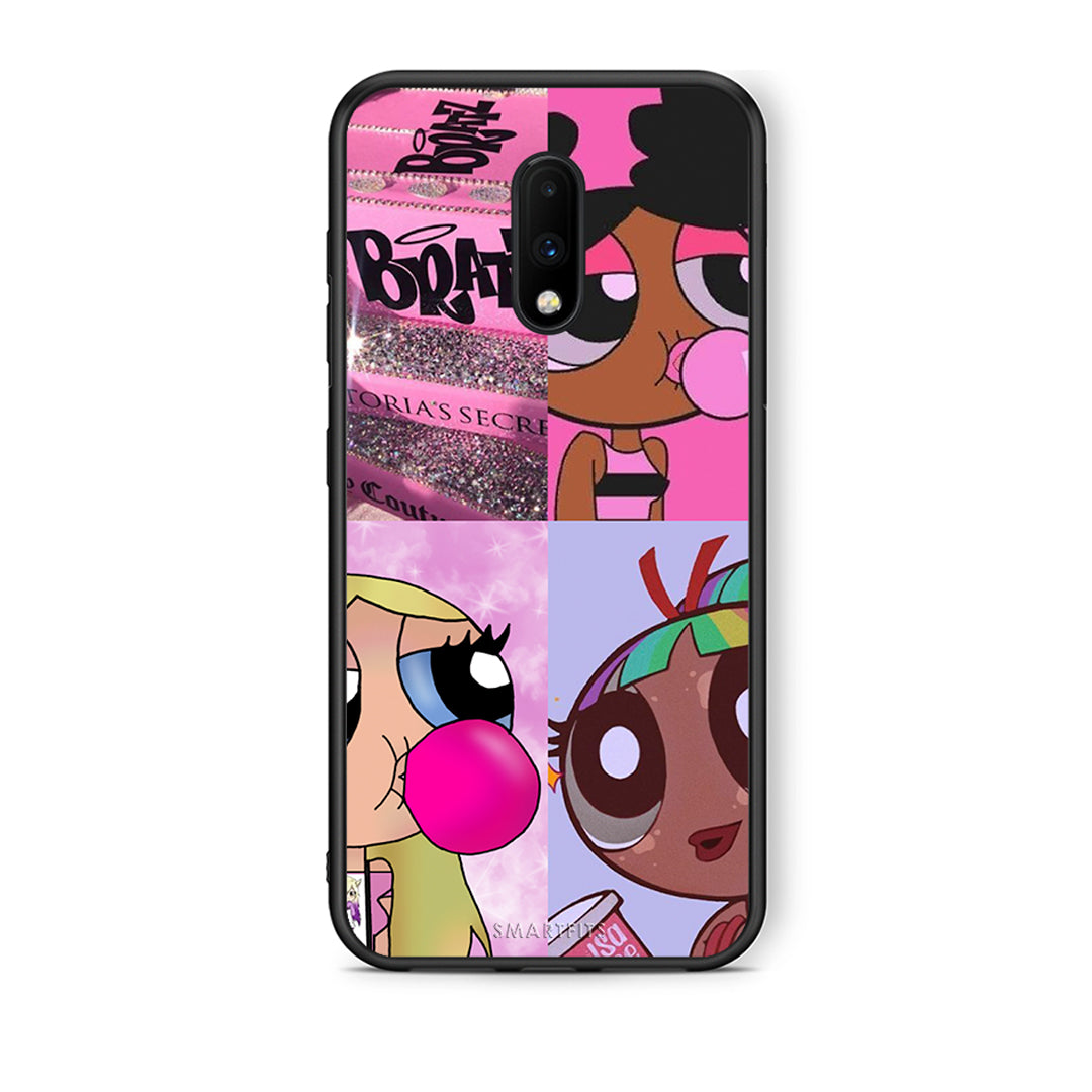 OnePlus 7 Bubble Girls Θήκη Αγίου Βαλεντίνου από τη Smartfits με σχέδιο στο πίσω μέρος και μαύρο περίβλημα | Smartphone case with colorful back and black bezels by Smartfits