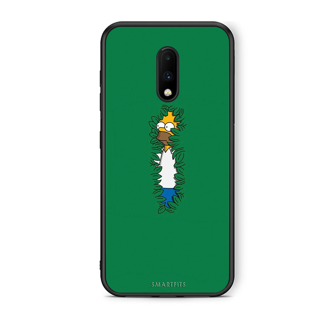 OnePlus 7 Bush Man Θήκη Αγίου Βαλεντίνου από τη Smartfits με σχέδιο στο πίσω μέρος και μαύρο περίβλημα | Smartphone case with colorful back and black bezels by Smartfits