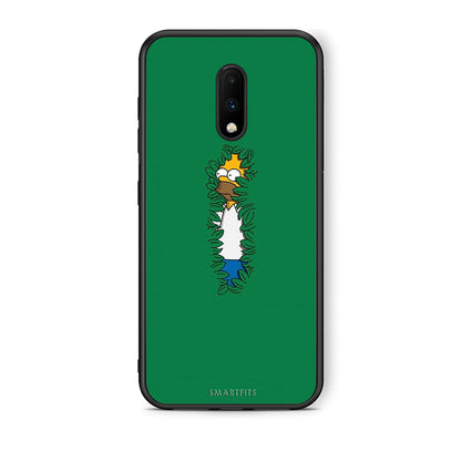 OnePlus 7 Bush Man Θήκη Αγίου Βαλεντίνου από τη Smartfits με σχέδιο στο πίσω μέρος και μαύρο περίβλημα | Smartphone case with colorful back and black bezels by Smartfits