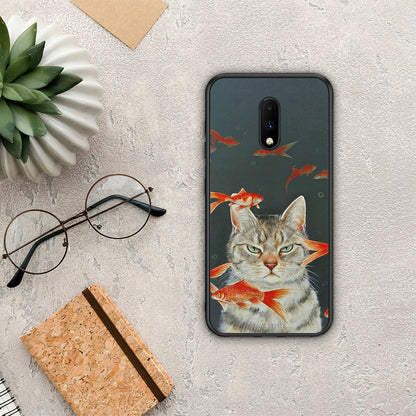 Cat Goldfish - OnePlus 7 θήκη