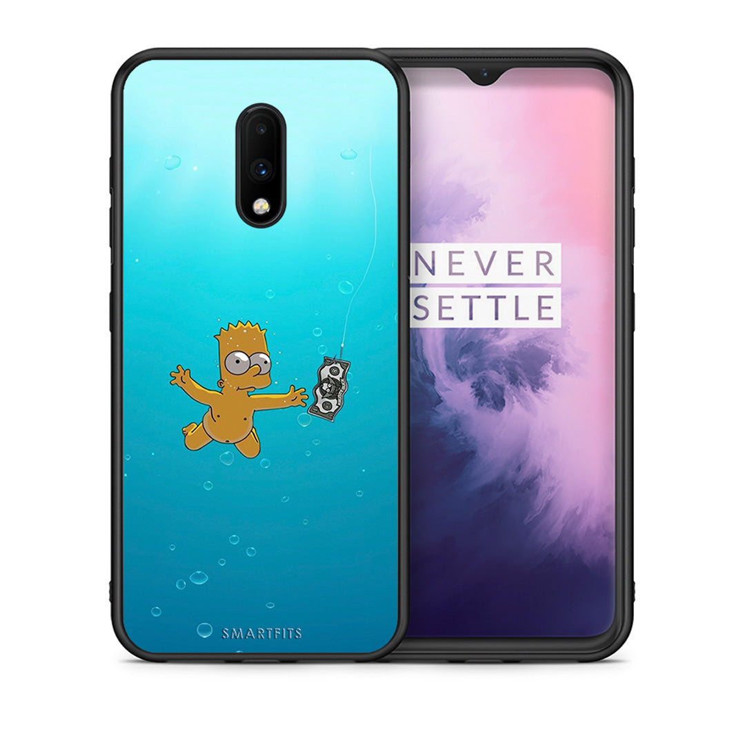 Θήκη OnePlus 7 Chasing Money από τη Smartfits με σχέδιο στο πίσω μέρος και μαύρο περίβλημα | OnePlus 7 Chasing Money case with colorful back and black bezels