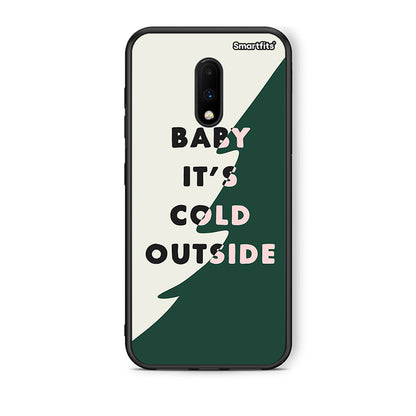 OnePlus 7 Cold Outside θήκη από τη Smartfits με σχέδιο στο πίσω μέρος και μαύρο περίβλημα | Smartphone case with colorful back and black bezels by Smartfits