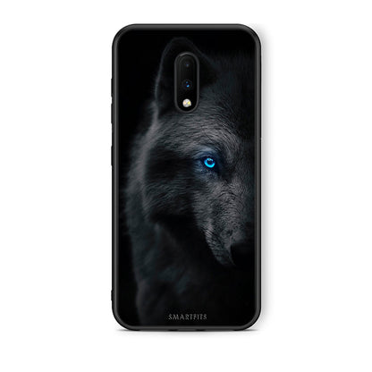 OnePlus 7 Dark Wolf θήκη από τη Smartfits με σχέδιο στο πίσω μέρος και μαύρο περίβλημα | Smartphone case with colorful back and black bezels by Smartfits