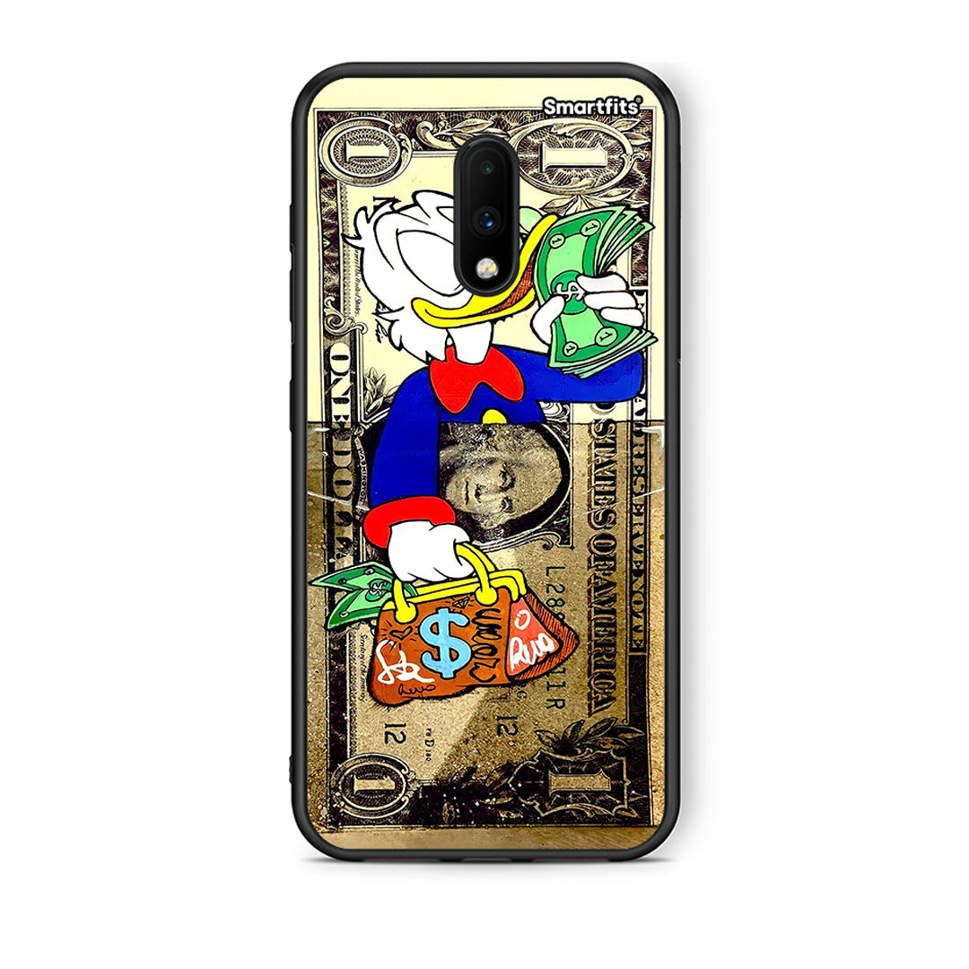 OnePlus 7 Duck Money Θήκη από τη Smartfits με σχέδιο στο πίσω μέρος και μαύρο περίβλημα | Smartphone case with colorful back and black bezels by Smartfits