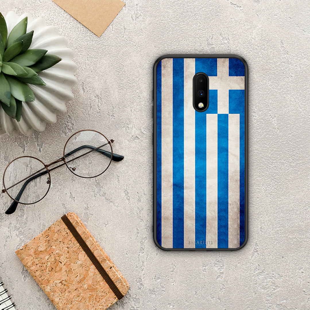 Flag Greek - OnePlus 7 θήκη