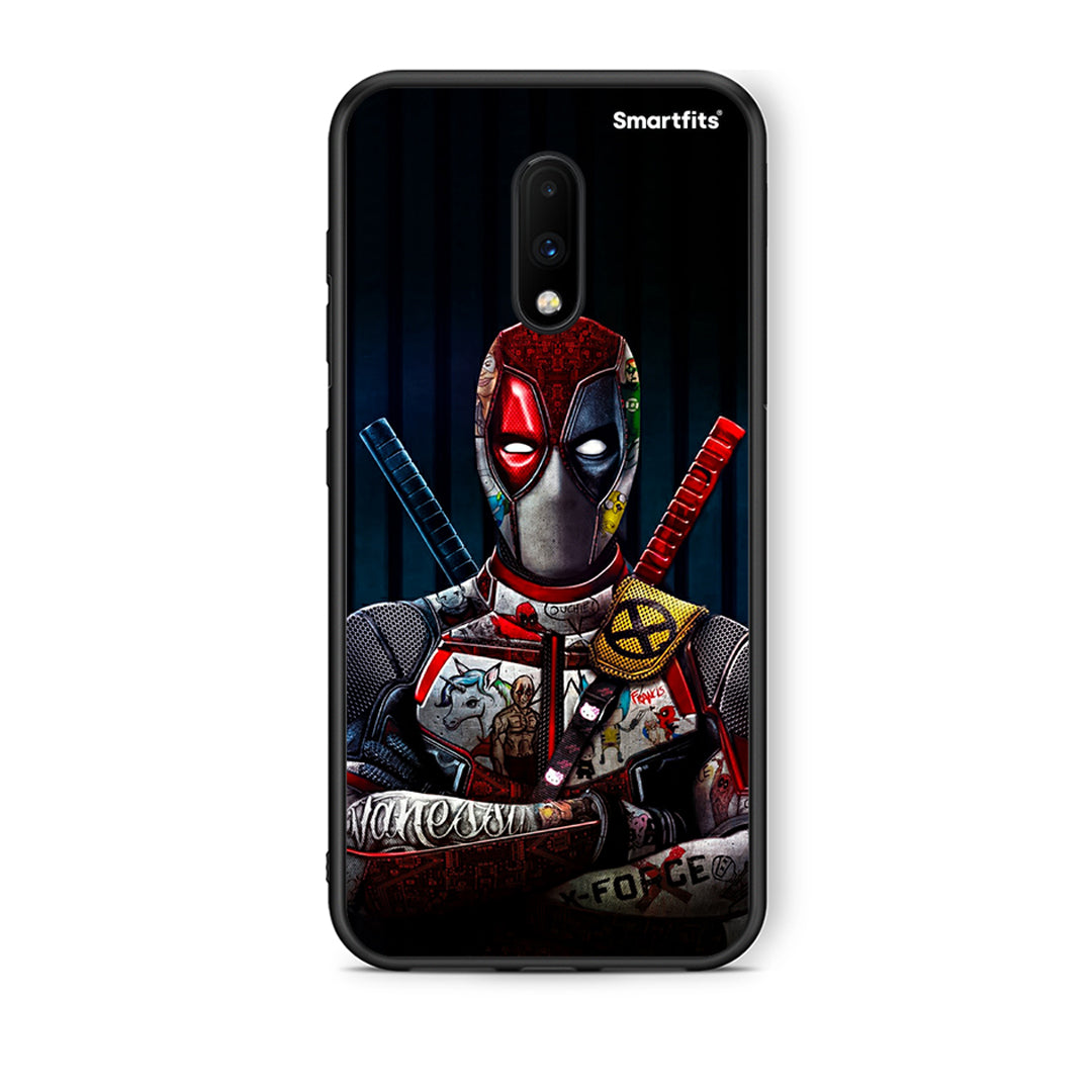 OnePlus 7 Funny Guy θήκη από τη Smartfits με σχέδιο στο πίσω μέρος και μαύρο περίβλημα | Smartphone case with colorful back and black bezels by Smartfits