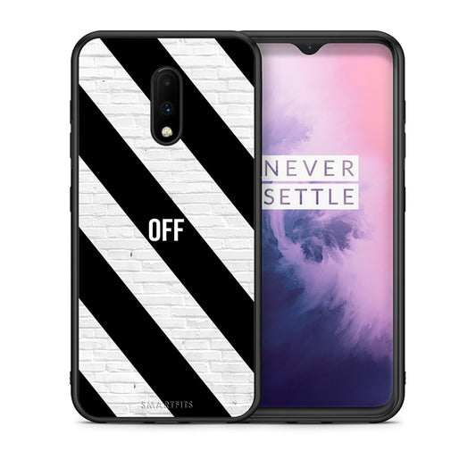 Θήκη OnePlus 7 Get Off από τη Smartfits με σχέδιο στο πίσω μέρος και μαύρο περίβλημα | OnePlus 7 Get Off case with colorful back and black bezels