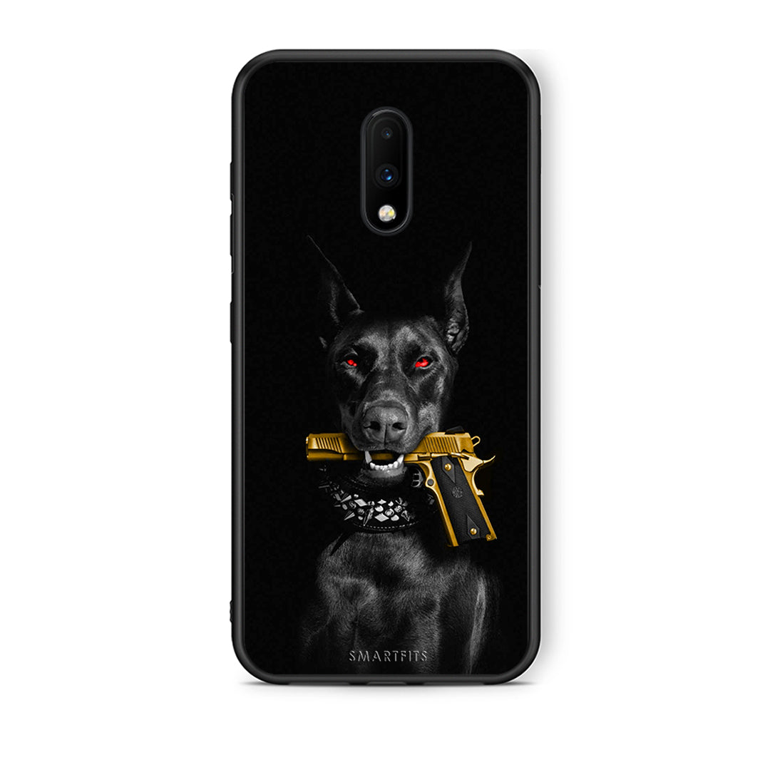 OnePlus 7 Golden Gun Θήκη Αγίου Βαλεντίνου από τη Smartfits με σχέδιο στο πίσω μέρος και μαύρο περίβλημα | Smartphone case with colorful back and black bezels by Smartfits