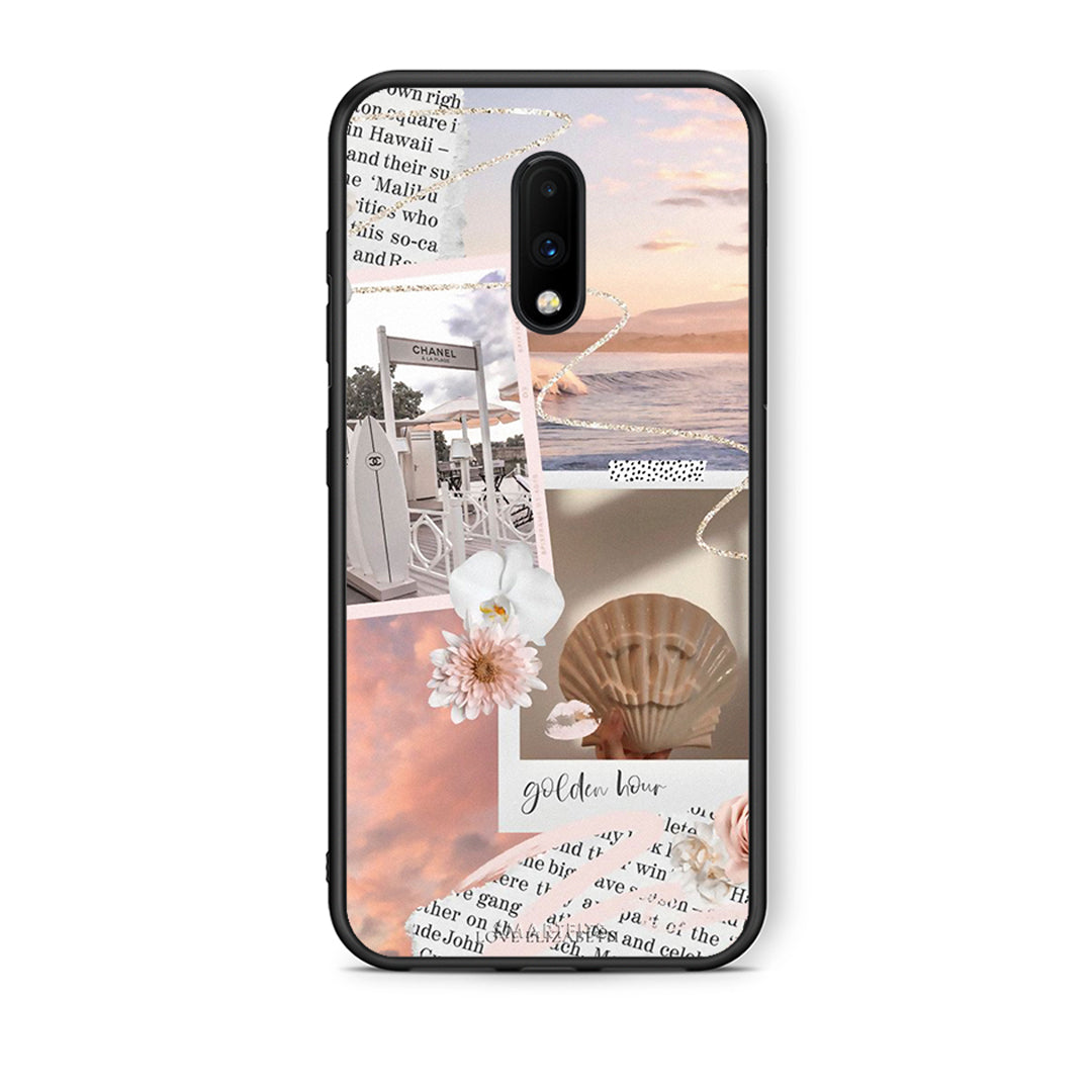 OnePlus 7 Golden Hour Θήκη Αγίου Βαλεντίνου από τη Smartfits με σχέδιο στο πίσω μέρος και μαύρο περίβλημα | Smartphone case with colorful back and black bezels by Smartfits