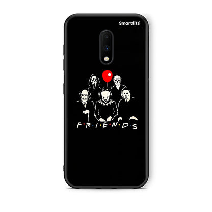 OnePlus 7 Halloween Friends Θήκη από τη Smartfits με σχέδιο στο πίσω μέρος και μαύρο περίβλημα | Smartphone case with colorful back and black bezels by Smartfits