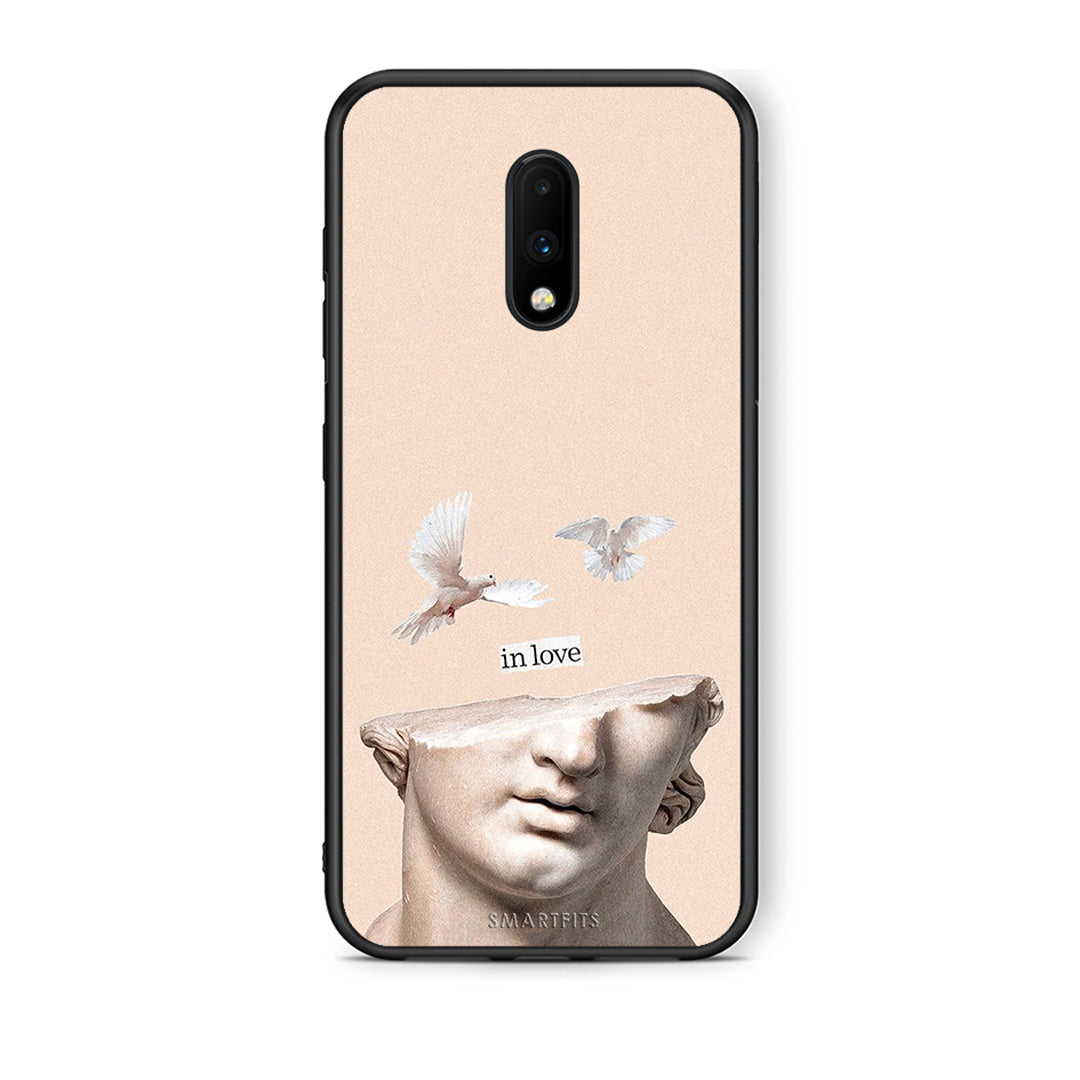 OnePlus 7 In Love θήκη από τη Smartfits με σχέδιο στο πίσω μέρος και μαύρο περίβλημα | Smartphone case with colorful back and black bezels by Smartfits