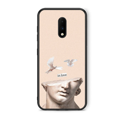OnePlus 7 In Love θήκη από τη Smartfits με σχέδιο στο πίσω μέρος και μαύρο περίβλημα | Smartphone case with colorful back and black bezels by Smartfits